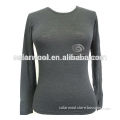 Wool knitted womens plain jersey